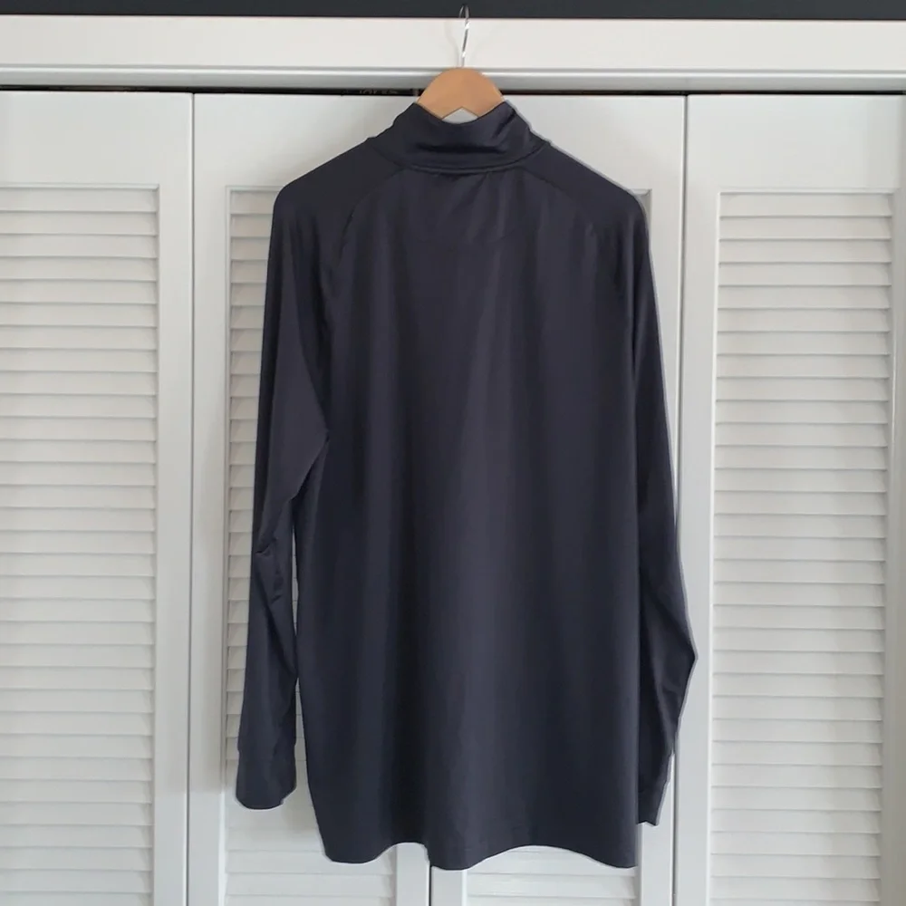 Greg Norman Tasso Elba Quarter Zip Performance Fleece Pullover Dk Gray Size XL
